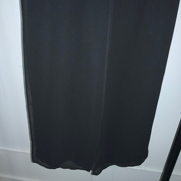 MSK 4 panel chiffon overlay pants Sz - Picture 3 of 8